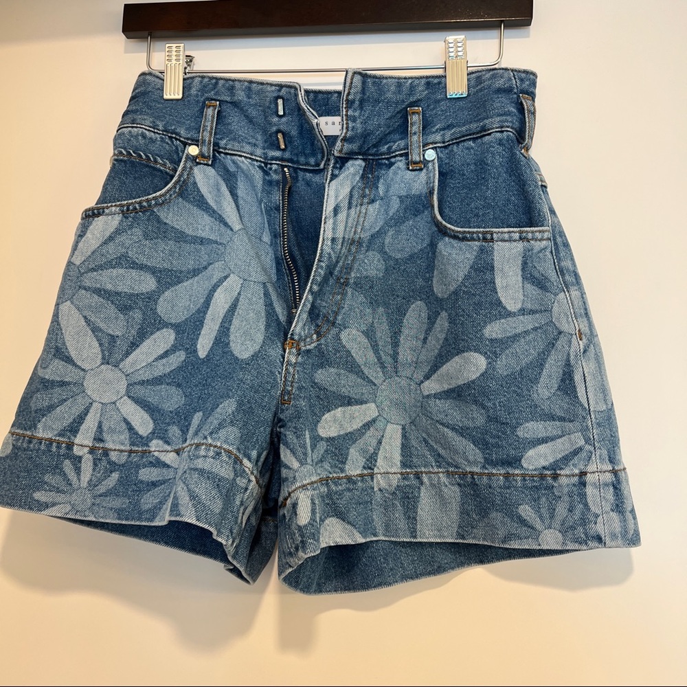 Sandro Women's Blue Denim Shorts